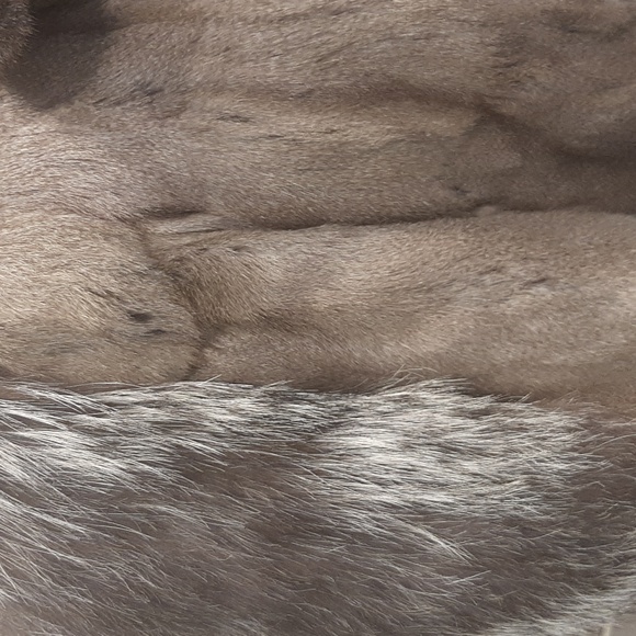 Vintage coat rabbit fur mixed with silver fox fur - Picture 7 of 10